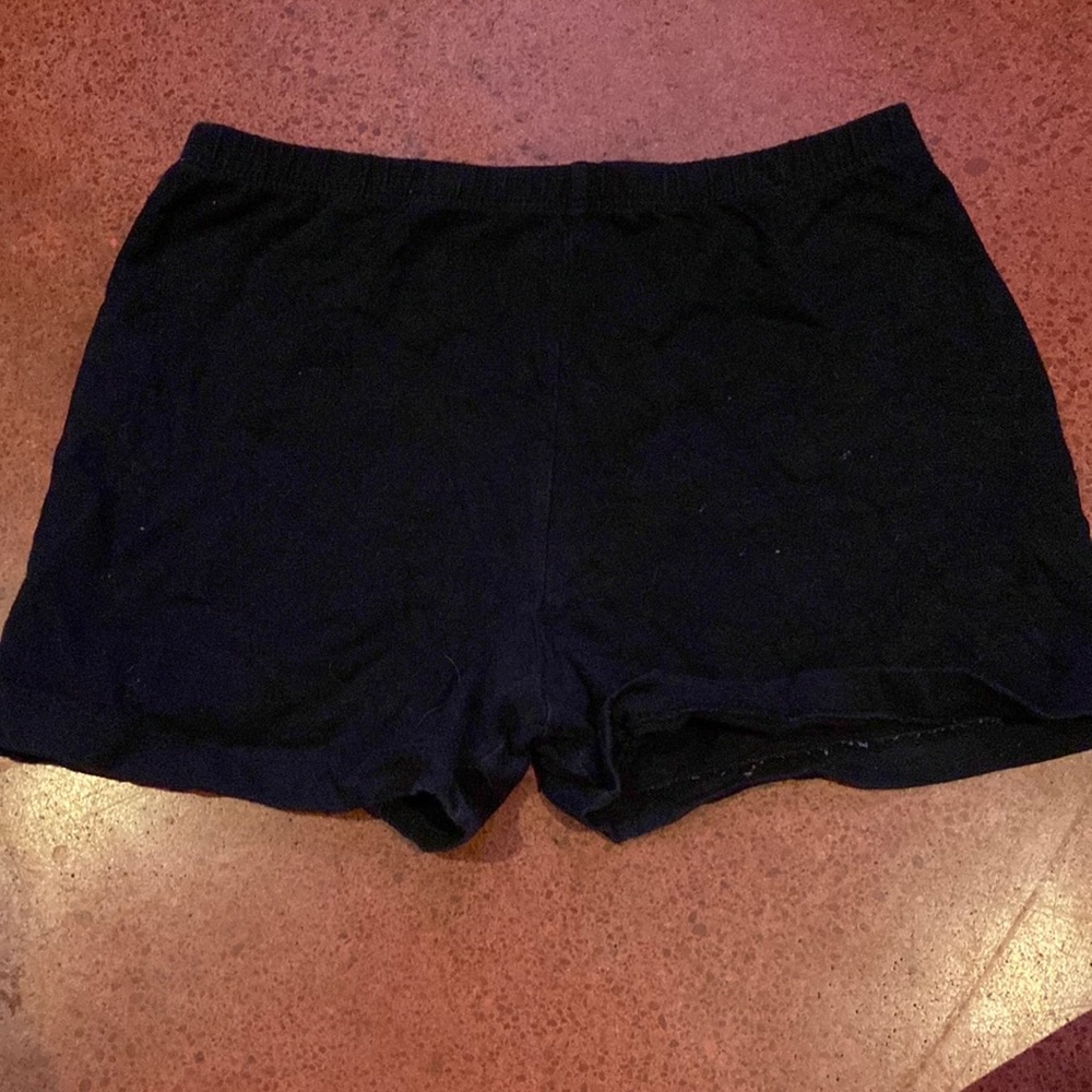Kids black shorts size XL